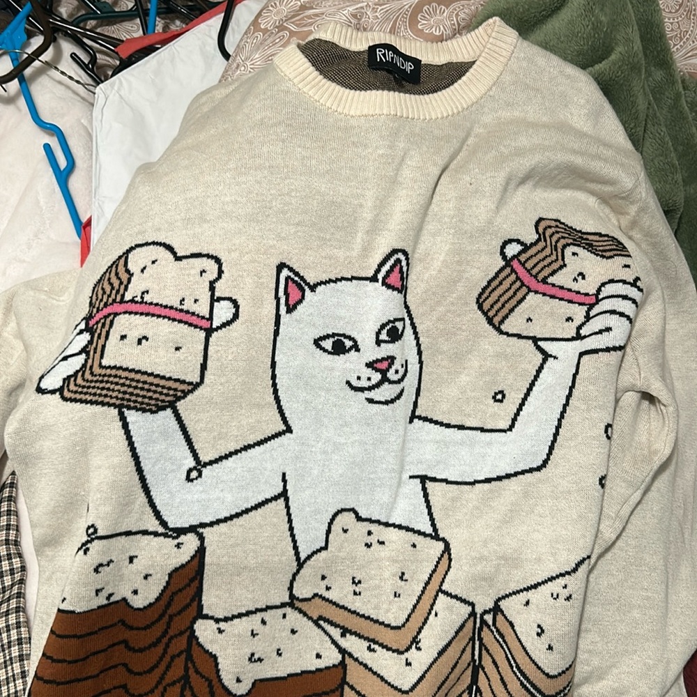 Rip N Dip Bread Sweater - L